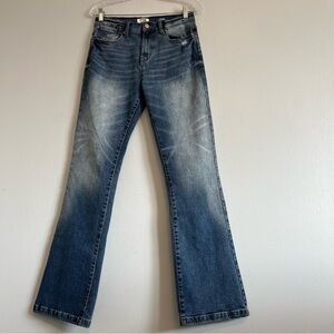 Kensie Womens The Tessa High Rise Bootcut Jeans Sz 28 Whisker Denim